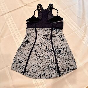 LULULEMON Tank Top Pedal Pace Star Crushed Navy Blue Luxtreme Mesh